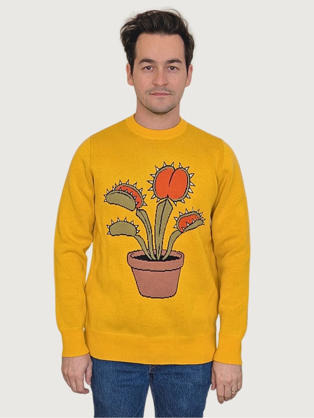 Sleepy Peach - Venus Flytrap Sweater - XL - Like New